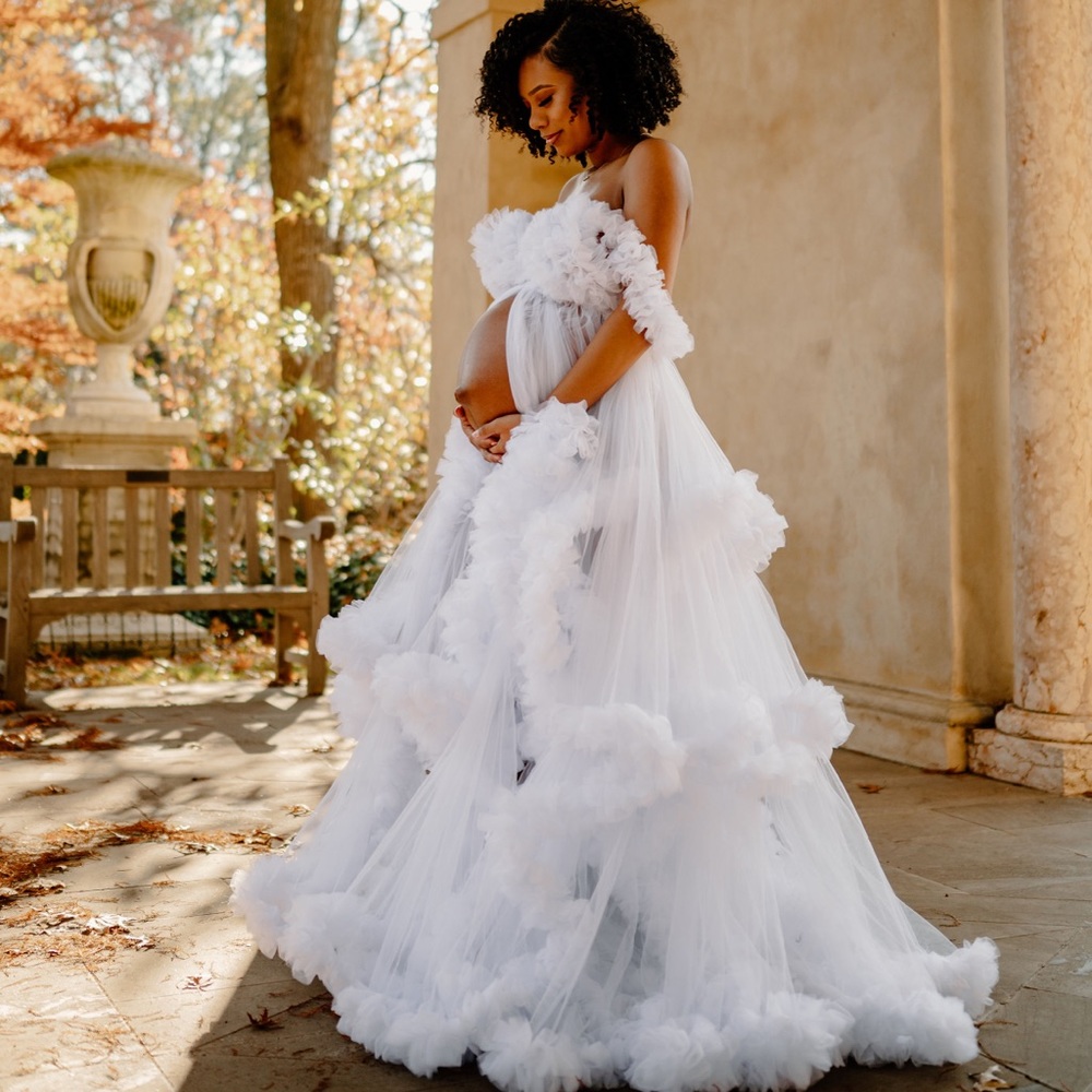 KATHARINA HAJAK COUTURE COCO GOWN maternity photo